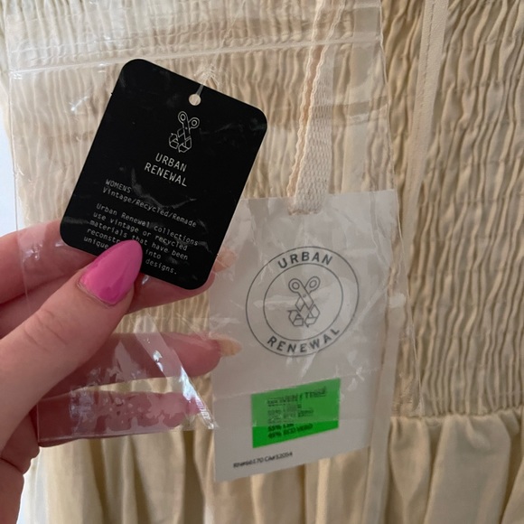 Urban Renewal Eco Linen Smocked Convertible Halter Tube Maxi Dress - Picture 10 of 10